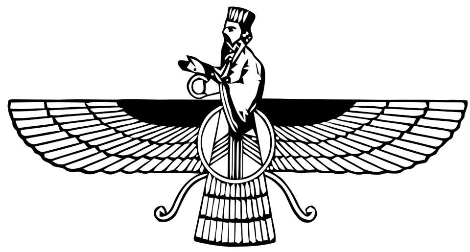 Historical depiction of The Amesha Spentas, Persian Six Great Emanations deity