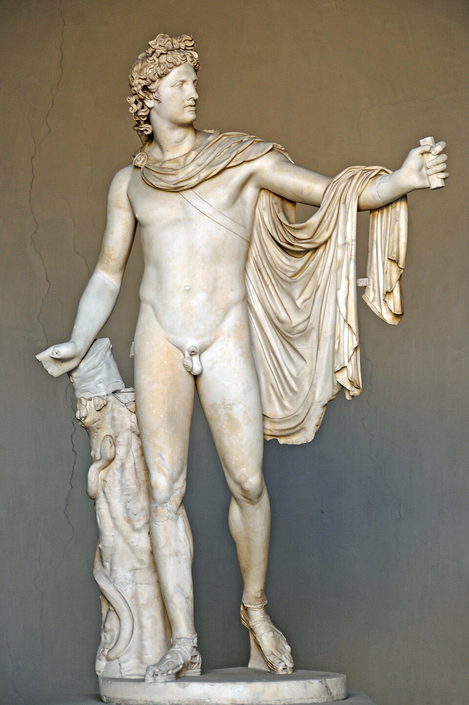 Historical depiction of Apollo, Greek God of Prophecy deity