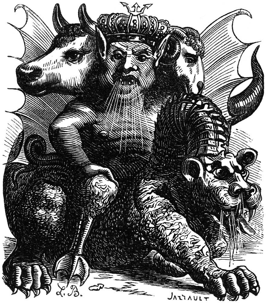 Historical depiction of Asmoday, King demonic