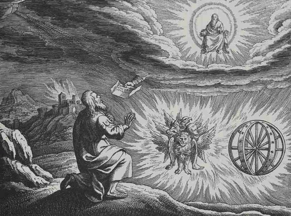 Historical depiction of Chayot ha-Kodesh, First Rank (Maimonidean) angelic