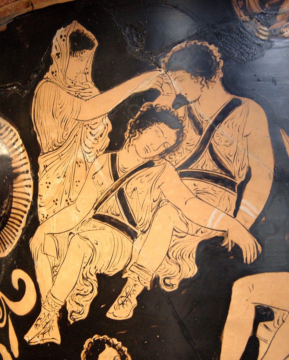 Historical depiction of The Erinyes, Greek Avenging Spirits deity