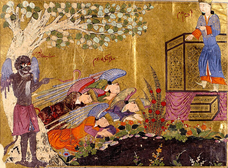 Historical depiction of Iblis, Chief of the Shayatin demonic