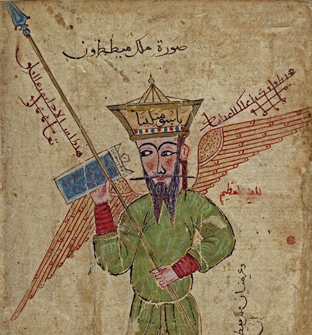 Historical depiction of Metatron, Prince of the Presence angelic