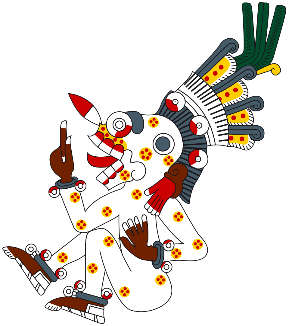 Historical depiction of Mictlantecuhtli, Mesoamerican Lord of Mictlan deity