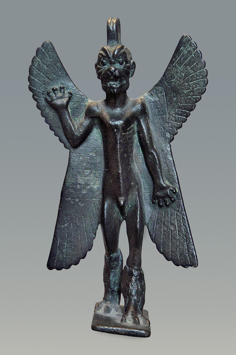Historical depiction of Pazuzu, Mesopotamian Demon King of the Wind deity