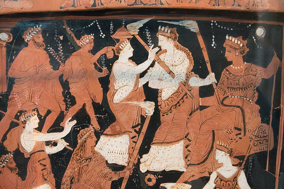 Historical depiction of Persephone, Greek Queen of the Underworld deity