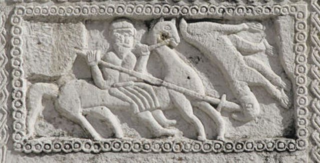 Historical depiction of Perun, Slavic Thunder God deity