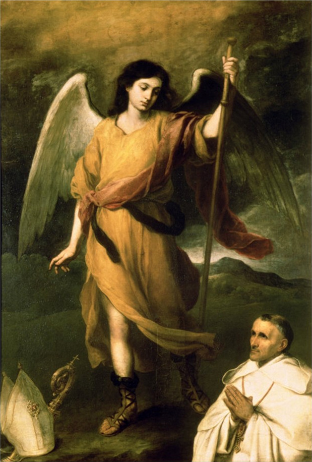 Historical depiction of Raphael, Archangel angelic