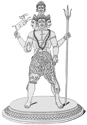 Historical depiction of Rudra, Vedic The Howler deity