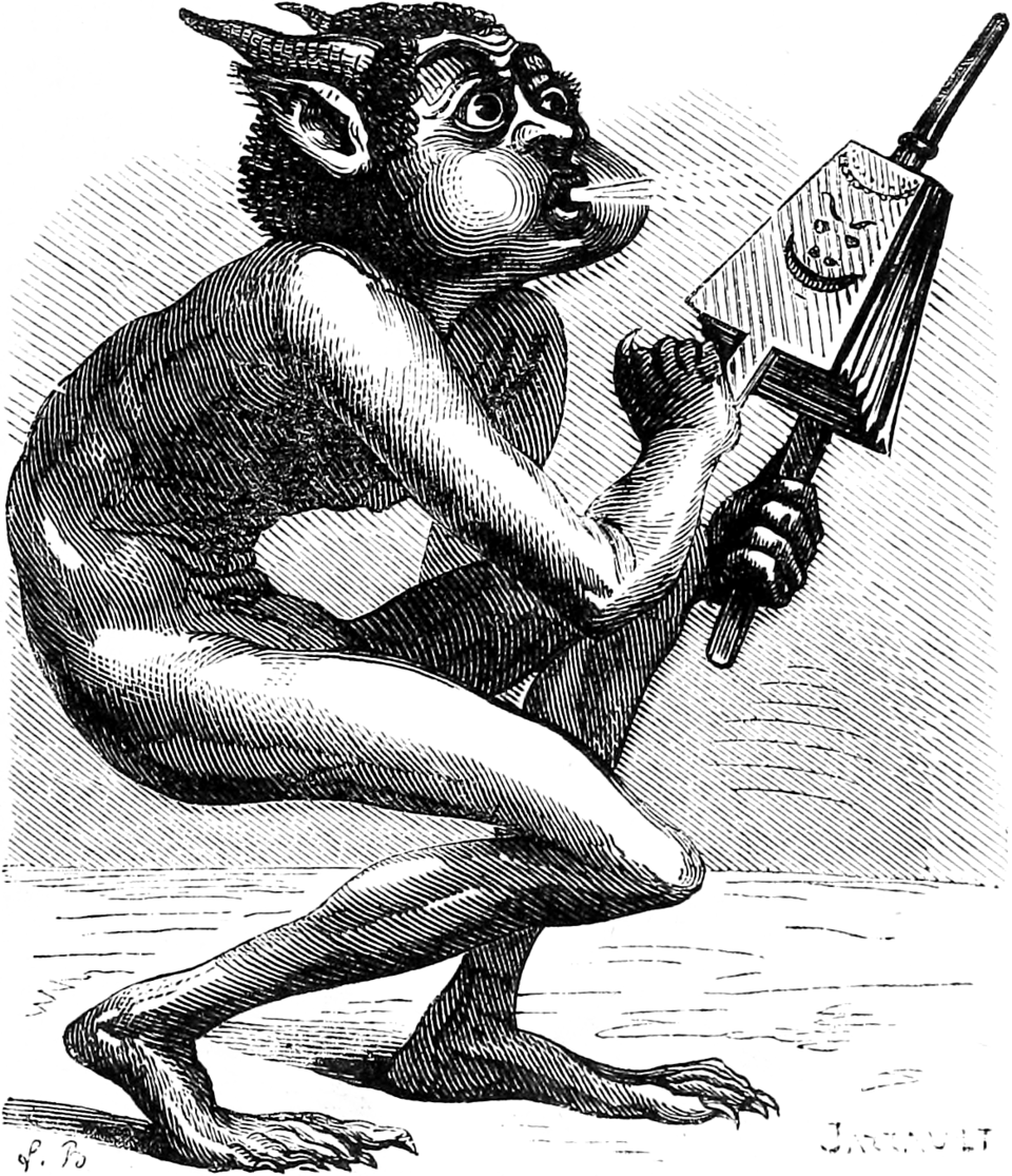 Historical depiction of Xaphan, Stoker of the Furnaces demonic