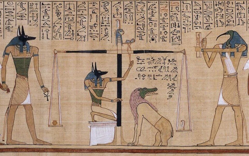 The Egyptian Book of the Dead, c. 1550 BCE onward — title page or representative image
