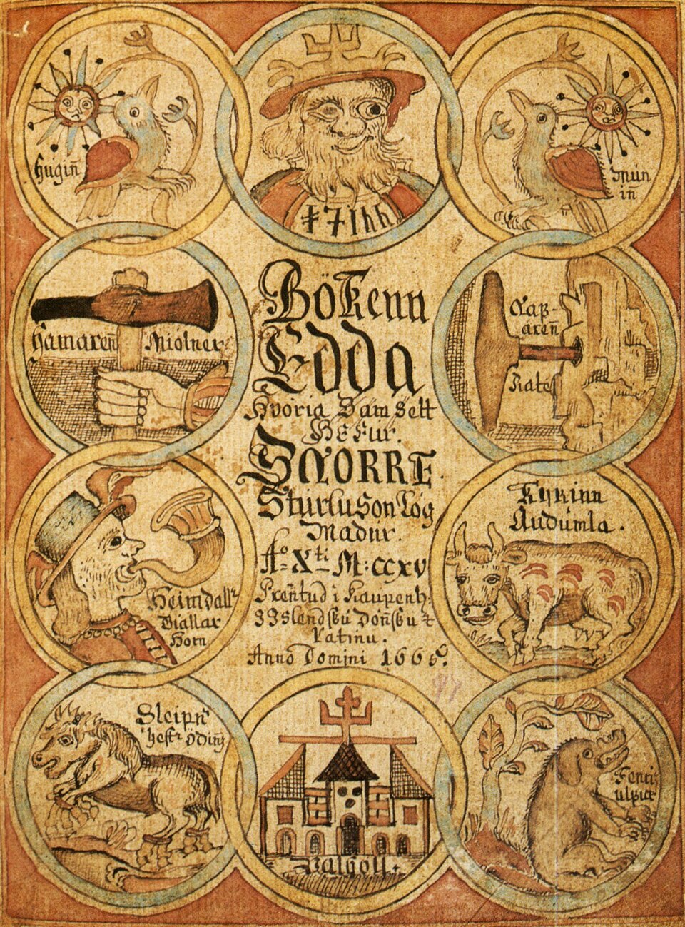 The Prose Edda, c. 1220 — title page or representative image